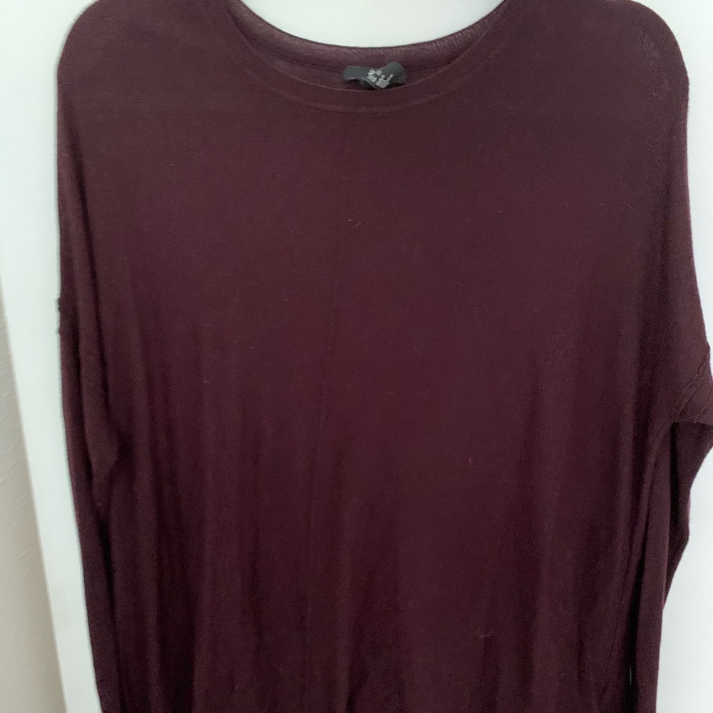 Maroon long sleeve shirt